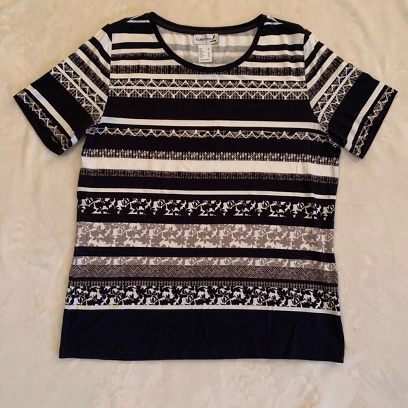 Collection L Short Sleeve Blouse Size 10 - Picture 1 of 6